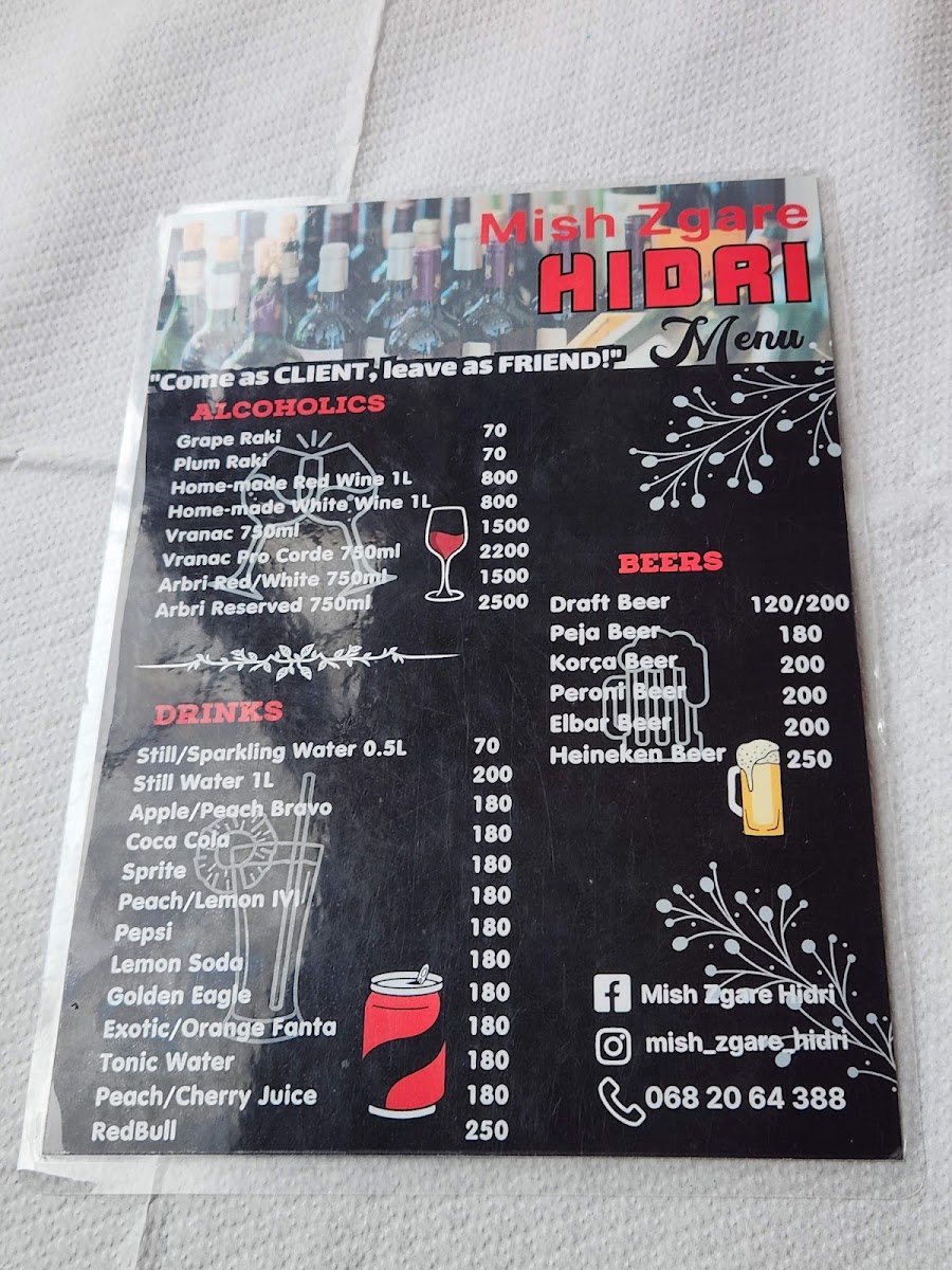 Menu Mish Zgare - Restorant Hidri-2