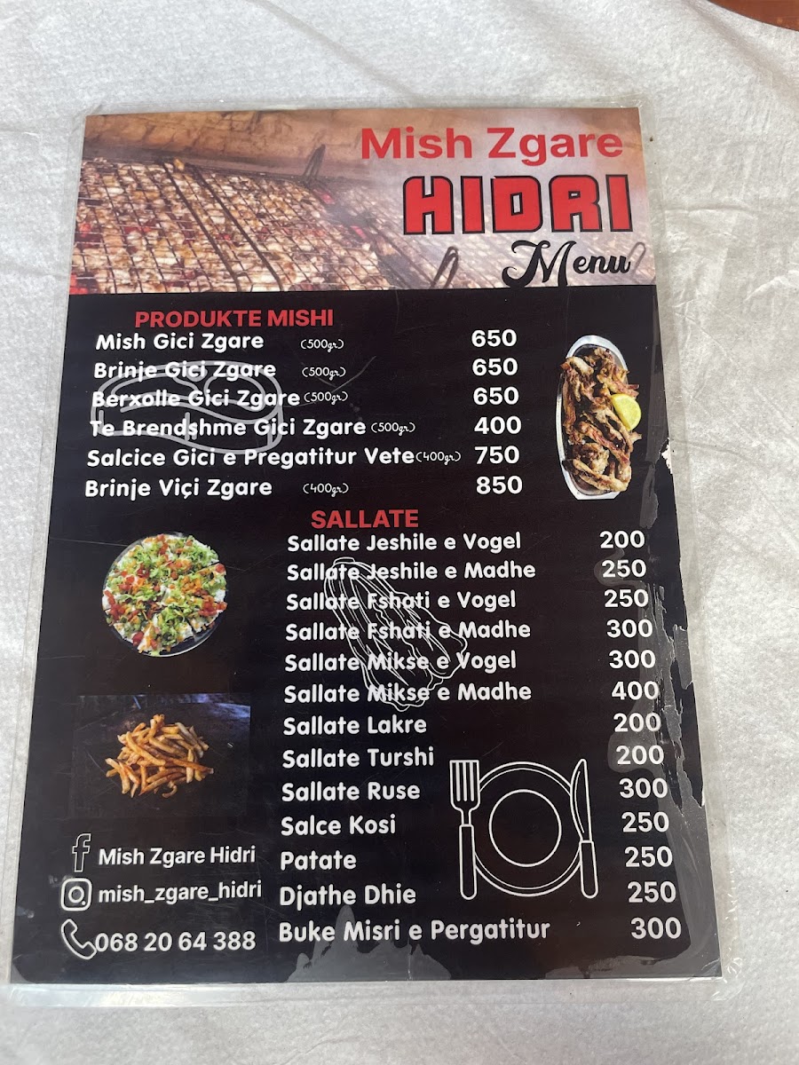 Menu Mish Zgare - Restorant Hidri-3
