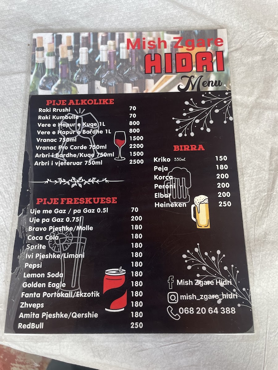 Menu Mish Zgare - Restorant Hidri-4