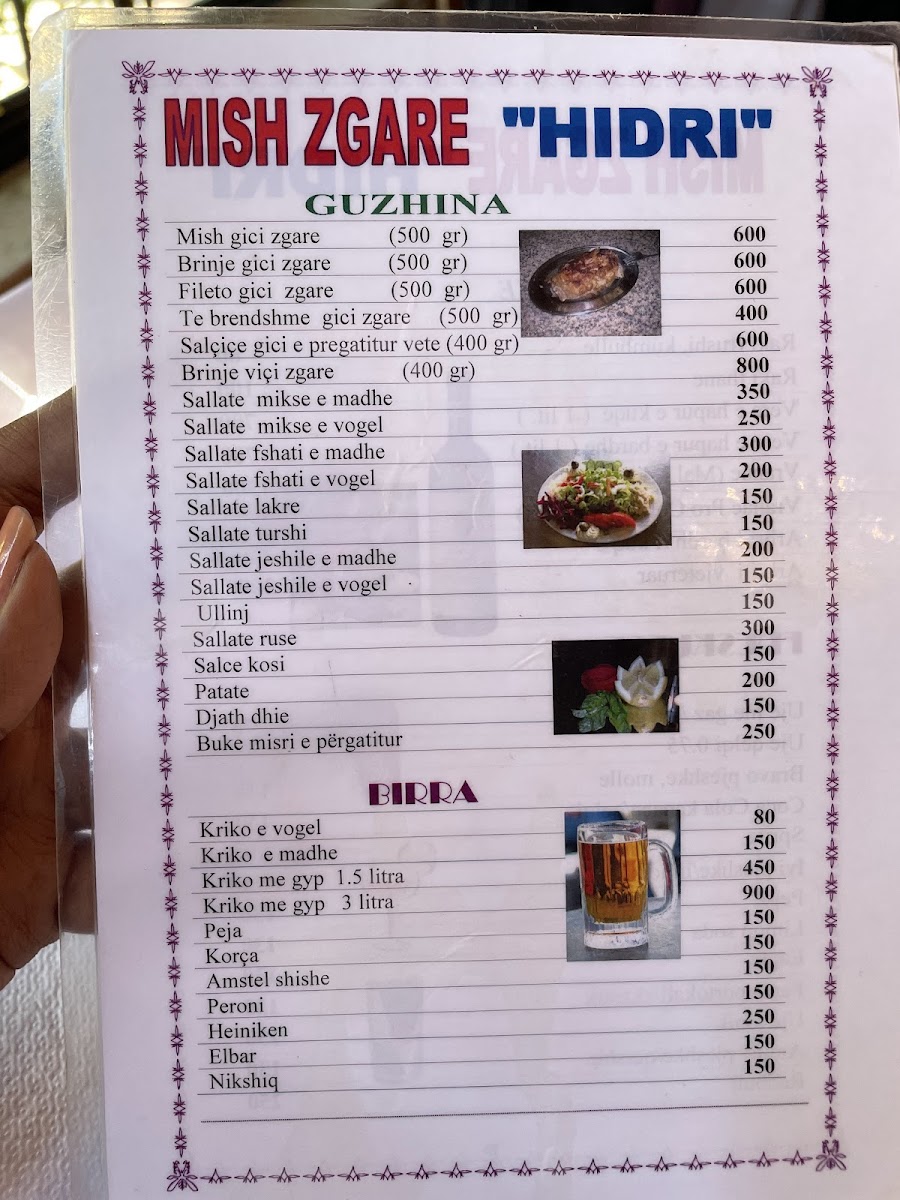 Menu Mish Zgare - Restorant Hidri-5