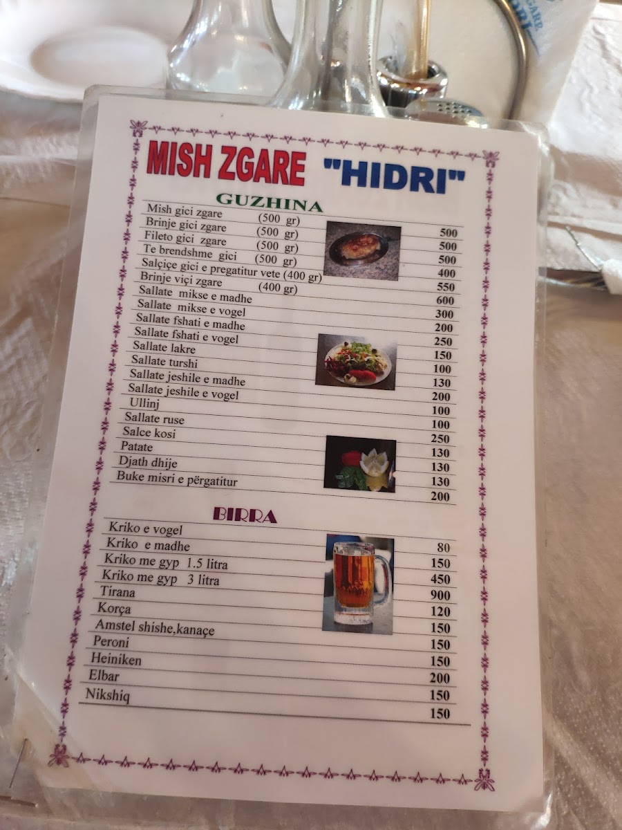 Menu Mish Zgare - Restorant Hidri-9